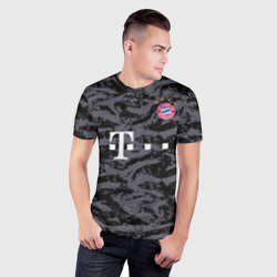 Мужская футболка 3D Slim Bayern away gk 18-19 - фото 2
