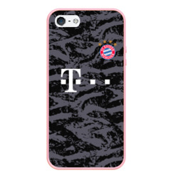 Чехол для iPhone 5/5S матовый Bayern away gk 18-19