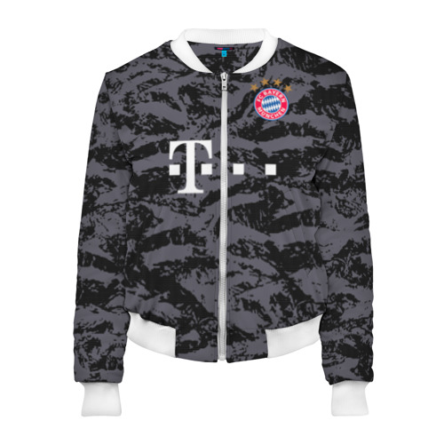 Женский бомбер 3D Bayern away gk 18-19, цвет белый