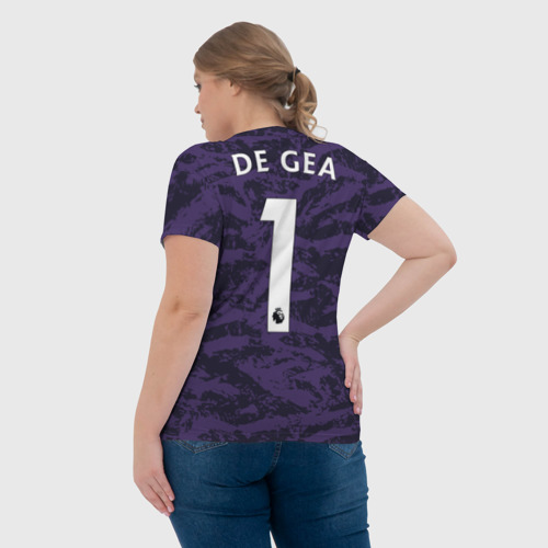 Женская футболка 3D De Gea gk 18-19, цвет 3D печать - фото 7