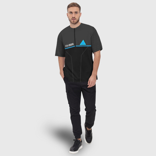 Мужская футболка oversize 3D RK800 Connor, цвет 3D печать - фото 5