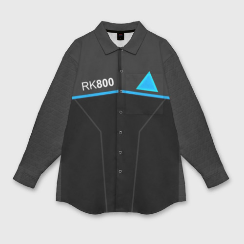 Мужская рубашка oversize 3D RK800 Connor, цвет белый