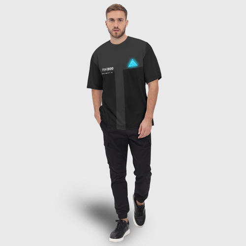 Мужская футболка oversize 3D RK800 Connor, цвет 3D печать - фото 5