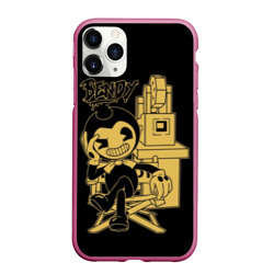 Чехол для iPhone 11 Pro Max матовый Bendy And The Ink Machine 40