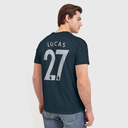 Мужская футболка 3D с принтом Lukas third 18-19, вид сзади #2