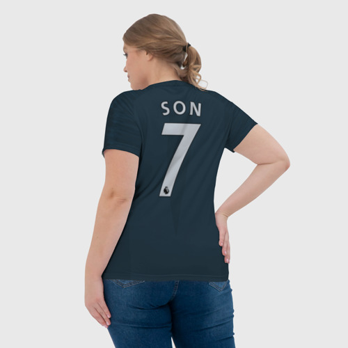 Женская футболка 3D с принтом Son third 18-19, вид сзади #2