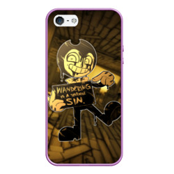 Чехол для iPhone 5/5S матовый Bendy And The Ink Machine 42