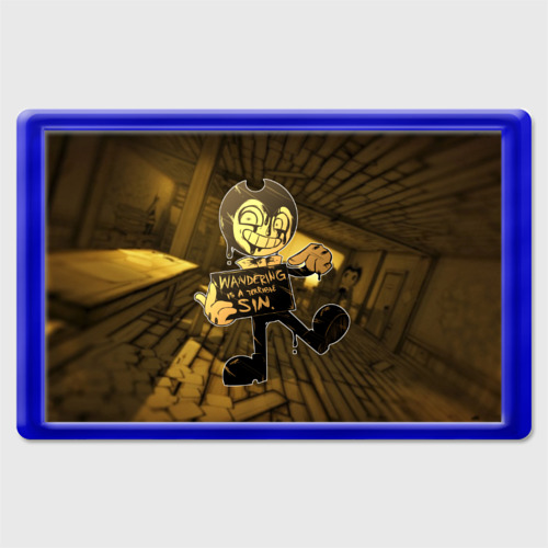 Магнит 45*70 Bendy And The Ink Machine 42, цвет синий