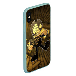 Чехол для iPhone XS Max матовый Bendy And The Ink Machine 42 - фото 2