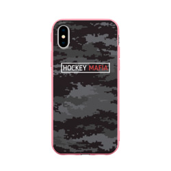 Чехол для iPhone X матовый Hockey mafia