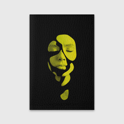 Обложка для паспорта матовая кожа Креативный макияж, цвет черный