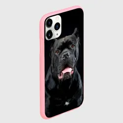 Чехол для iPhone 11 Pro матовый Черный кан - корсо - фото 2