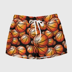 Женские шорты 3D Баскетбольные яркие мячи