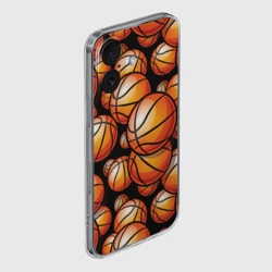 Чехол для iPhone 16 силиконовый с защитой камеры Баскетбольные яркие мячи - фото 2
