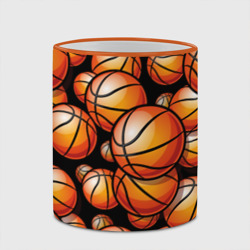 Кружка с полной запечаткой Баскетбольные яркие мячи - фото 2