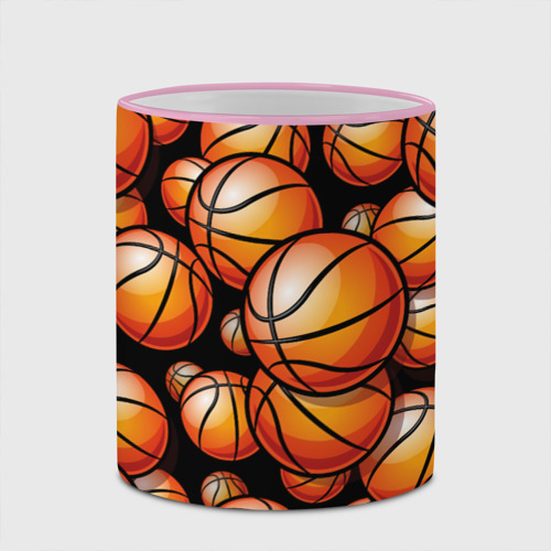 Кружка с полной запечаткой с принтом Баскетбольные яркие мячи, фото #4
