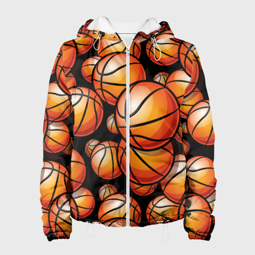 Женская куртка 3D Баскетбольные яркие мячи