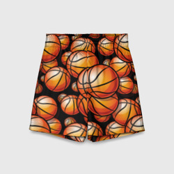 Детские спортивные шорты 3D Баскетбольные яркие мячи