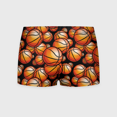 Мужские трусы 3D Баскетбольные яркие мячи, цвет 3D печать - фото 2
