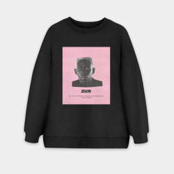 Женский свитшот oversize без начеса хлопок Tyler, The Creator igor