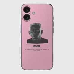 Чехол для iPhone 16 силиконовый с защитой камеры Tyler, The Creator igor