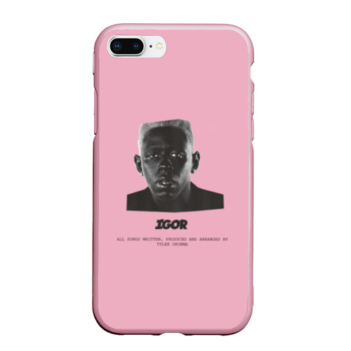 Чехол для iPhone 7Plus/8 Plus матовый Tyler, The Creator igor, цвет розовый