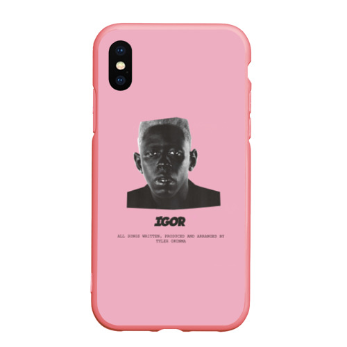 Чехол для iPhone XS Max матовый Tyler, The Creator igor, цвет баблгам