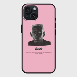 Чехол силиконовый для Apple iPhone 15 матовый Tyler, The Creator igor