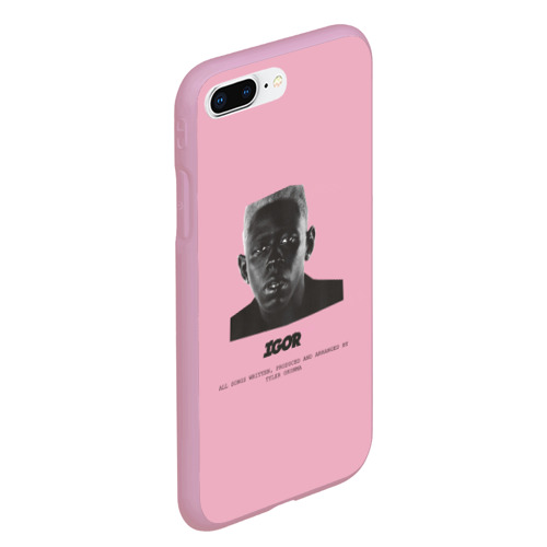 Чехол для iPhone 7Plus/8 Plus матовый Tyler, The Creator igor, цвет розовый - фото 3