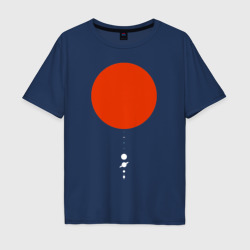 Мужская футболка хлопок Oversize Солнечная система