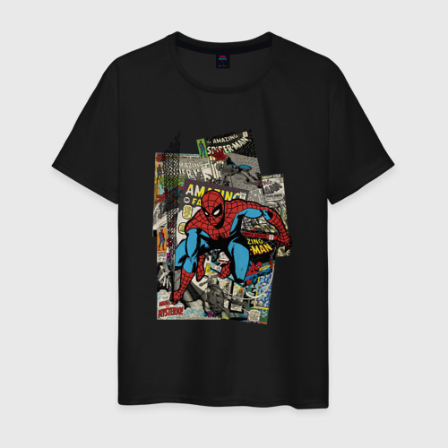 Мужская футболка хлопок Spider-man comics Фото 01 Мужская футболка хлопок Spider-man comics Фото 01