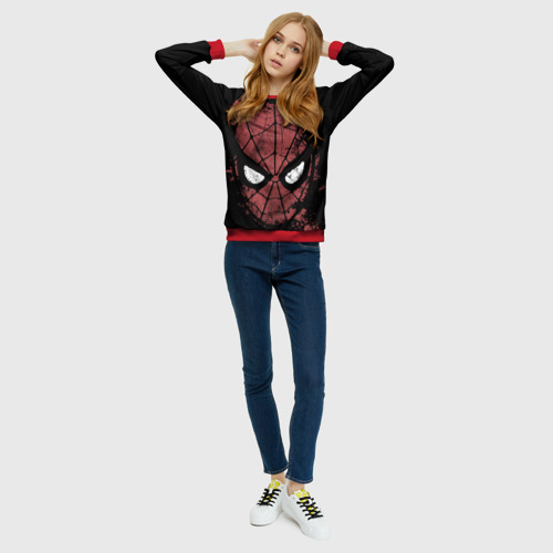 Женский свитшот 3D Spider-man splashes Фото 01 Женский свитшот 3D Spider-man splashes Фото 01