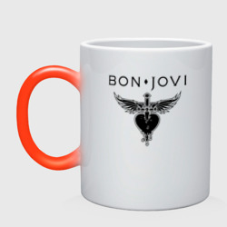 Кружка хамелеон Bon Jovi