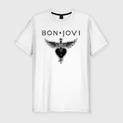 Мужская футболка хлопок Slim Bon Jovi