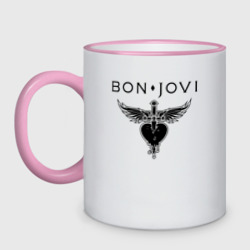Кружка двухцветная Bon Jovi