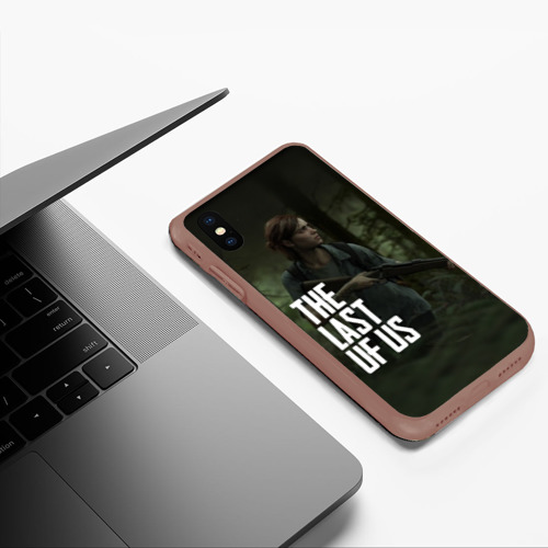 Чехол для iPhone XS Max матовый The Last of Us Элли Одни из Нас Ellie, цвет коричневый - фото 5