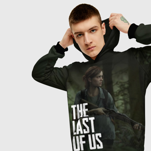 Мужская толстовка 3D The Last of Us Элли Одни из Нас Ellie, цвет черный - фото 5
