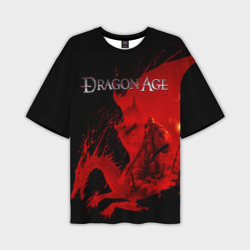 Мужская футболка oversize 3D Dragon Age