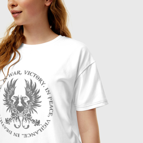 Женская футболка хлопок Oversize Dragon Age, цвет белый - фото 3