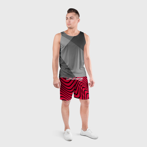 Мужские шорты спортивные Шакдоналдс, цвет 3D печать - фото 4