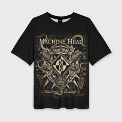 Женская футболка oversize 3D Machine Head