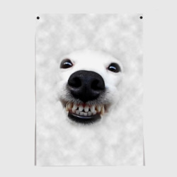 Постер Собака - улыбака