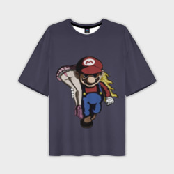 Мужская футболка oversize 3D Mario Chad