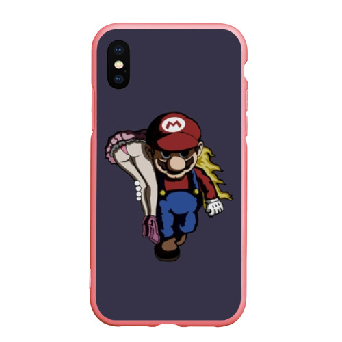 Чехол для iPhone XS Max матовый Mario Chad, цвет баблгам