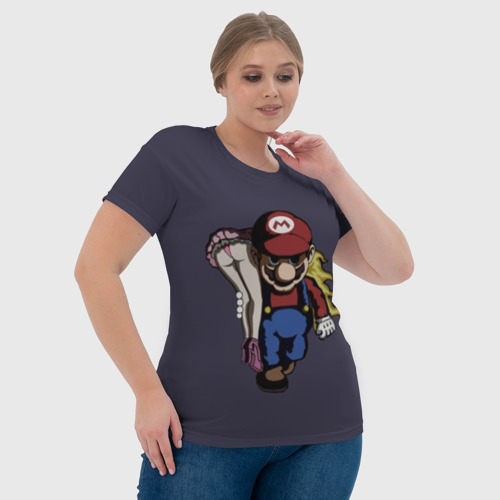 Женская футболка 3D Mario Chad, цвет 3D печать - фото 6