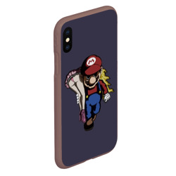 Чехол для iPhone XS Max матовый Mario Chad - фото 2