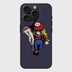Чехол силиконовый для Apple iPhone 15 Pro матовый Mario Chad