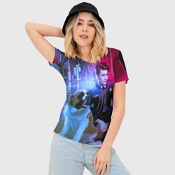 Женская футболка 3D Slim Detroit Become Human - фото 2