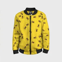 Детский бомбер 3D Пчелы в сотах