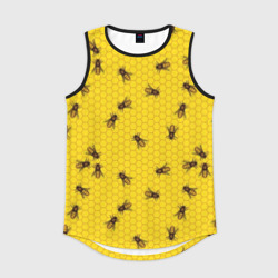 Мужская спортивная майка 3D Пчелы в сотах